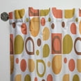 thumbnail image 3 of Designart 'Abstract Geometric Retro IV' Mid-Century Modern Curtain Panel, 3 of 5