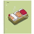 thumbnail image 2 of Five Star Threadless 1 Subject College Ruled Spiral Notebook Sushi, 2 of 8