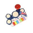 thumbnail image 1 of Juguetes Musicales Micrófono Y Órgano Electrónico Y Kit De Batería Colorido Multifuncional Educación Temprana Juguetes De Instrumentos Eléctricos Para Niños De 3 Años 3 En 1 Yuarrent FN002889-00, 1 of 6