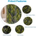 thumbnail image 4 of White Shower Curtain for Stall Bathroom Gold Black Eucalyptus Leaves Neutral Farmhouse Room Partition Home Decor Botanical Plants Waterproof Fabric RV Shower Curtains 36x72inches with Hooks, 4 of 6