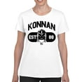thumbnail image 2 of Officially Licensed Legends Of Lucha Libre Iconic Luchador Konnan Logo Women's T-shirt, 2 of 3