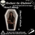 thumbnail image 3 of 1pc Gothic Coffin-Shaped Neon Wall Mirror, USB Powered, Glass Surface, Horizontal, Irregular Decorative Art Style, Ideal for Dark Art Enthusiasts and Holiday Gifts, 3 of 5