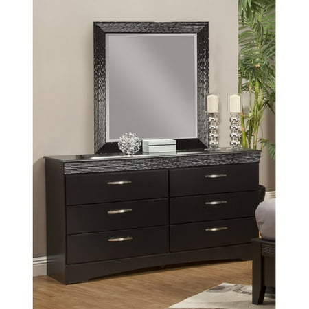 Sandberg Furniture Jolie 6 Drawer Dresser With Mirror