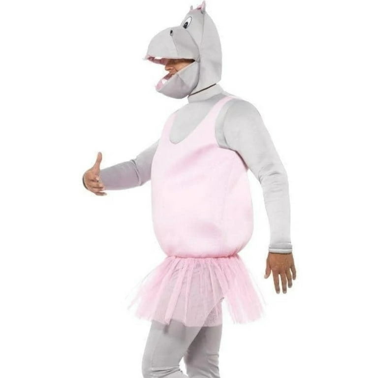 Ballerina Hippo Costume Adult Pink Ballerina Hippo Costume Adult Pink