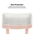 thumbnail image 4 of Eyelash Comb,  Straight Handle Portable Arc Shape Lash Separator Tool Stainless Steel Teeth Reusable With Comb Cover For Making Up For Women, 4 of 8
