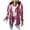 Hot Pink, variant on Women's Plaid Flannel Sherpa Lined Shacket Button Up Hooded Long Sleeve Fleece Jacket Winter Coat with Side Pockets