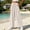 Beige plus size wide leg pants a1, variant on Women's Cotton Linen Plus Size Wide Leg Pants Elastic Waist Casual Loose Long Trousers with Pockets Summer Beach Vacation Flowy Palazzo, White 3XL