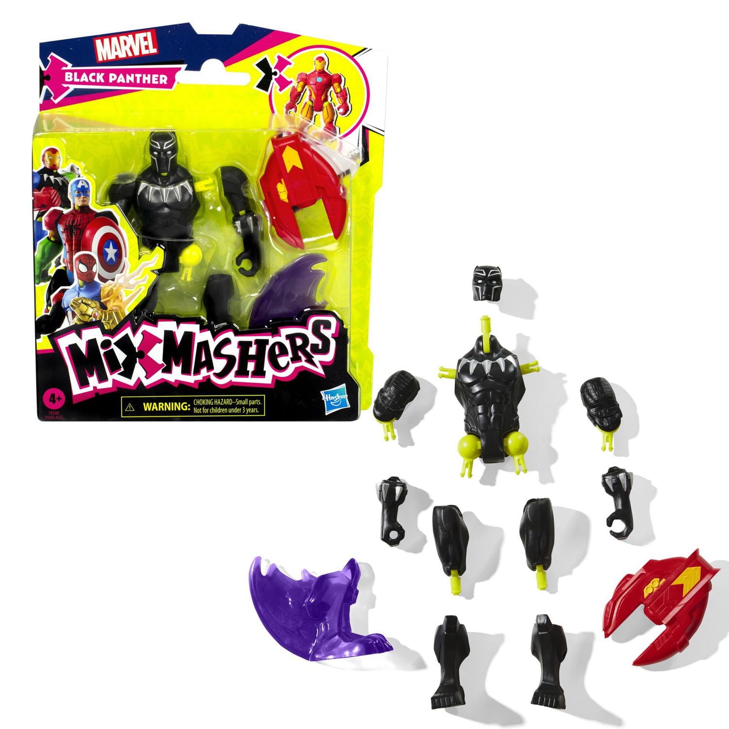 MixMashers Marvel Black Panther Avengers Mix-And-Match Action Figure & Accessories