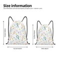 thumbnail image 2 of Gaeub Cute Tennis Rackets Drawstring Backpack Bag Sport Gym Sackpack Heavy Duty String Backpack for Men Women-Small, 2 of 6