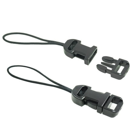 Foto&Tech 2 Pieces Quick Release QD Loop Connector for Camera Neck Strap Compatible with Fujifilm Samsung Sony Olympus Panasonic Canon Nikon Pentax Compact Cameras Point-and-Shoot Cameras (Thin)