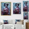 thumbnail image 4 of DESIGN ART Designart "Samurai Cyberpunk Chick I" Japon Woman  Wall Decor 30 in. wide x 40 in. high, 4 of 5
