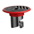 thumbnail image 3 of Desagüe de suelo para baño, fácil de instalar, portátil, versátil, antirreflujo, reemplazo de desagüe de suelo de ducha para baño, inodoro de casa Rojo, 3 of 9