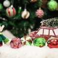 thumbnail image 4 of Yuarrent Bolas navideñas irrompibles colgantes de plástico galvanizado, adornos con forma de Claus, decoración del hogar. Kits de decoración para fiestas tipo+1 6CM9 PIEZAS, 4 of 6