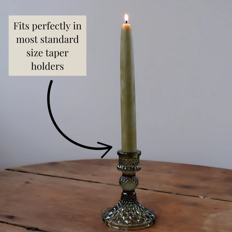 ★キャンドル　Beeswax RoundCandle ★ Beeswax Rounded Top Taper Candle - 2 Pair 7/8” Bundle - Walmart.com