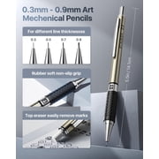 STAGEEK Mechanical Pencil Set with Case 37 Count, Drawing Pencils 0.3, 0.5, 0.7, 0.9MM & 2PCS 2MM Sketching Pencils with 492PCS Lead Refills (6B 4B 2B HB 2H 4H Color) for Artist Drafting Drawing