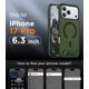 thumbnail image 2 of Funda Mate Translúcida Delgada con Soporte Oculto, Compatible con iPhone 17 Pro 6.3" - Verde, 2 of 7