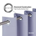 thumbnail image 2 of Deconovo Thermal Insulated Blackout Curtains 52x72 inch - Grommet Room Darkening Window Curtains for Bedroom (52x72 inch, Lavender Purple, Set of 2 Panels), 2 of 7