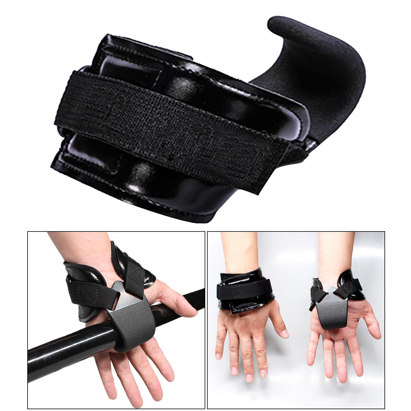 Fitness Pull Lifting Hooks Hand Grip Support The Hook for Men And Women Deadlift Powerlifting Pull Up Bar, Gym Workout Assist The Hook Black