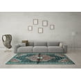 thumbnail image 3 of Ahgly Company Indoor Rectangle Persian Light Blue Traditional Area Rugs, 8' x 12', 3 of 4