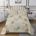thumbnail image 1 of Erosebridal Kawaii Seashell Coverlet Set Twin, Wheat Bedding Set, Cartoon Starfish Decor, 2pcs, 1 of 5