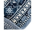 thumbnail image 7 of Unique Loom La Jolla Collection Area Rug - Trellis (6' 1" Round Blue/Ivory), 7 of 7