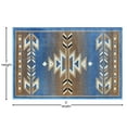 thumbnail image 5 of BizChair Southwest Native, Area Rug (2 Feet X 3 Feet) Mat, Blue, 5 of 6