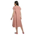 thumbnail image 2 of Moomaya Chemise de Nuit d'Allaitement à Col en V pour Femmes, Imprimée, à Manches Courtes, 2 of 5