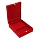 thumbnail image 3 of Caja de regalo para joyas de boda, caja de exhibición de joyas, organizador suave al tacto de terciopelo rojo 20cm x 26cm x 75cm, 3 of 9