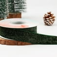 thumbnail image 4 of Green Velvet Ribbon with Glitter, 5 Yards Christmas Holiday DIY Bow Gift Wrapping Satin Flocking Ribbon for Party Table Decor, 4 Widths 1.5cm 2cm 2.5cm 4cm, 4 of 5