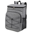 thumbnail image 3 of Mochila térmica aislada Bolsa térmica para la playa Bolsa térmica de gran capacidad Mochila térmica para el almuerzo Bolsa térmica para viajes Camping Gris Sunnimix Bolsas hieleras, 3 of 8