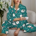 thumbnail image 6 of Hirioo Love Dog for Women's Pajama Sets 2 Piece Pjs Women's Long-Sleeved Pajama Set Button Down Sleepwear,S-XXL-Small, 6 of 7
