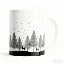 Christmas Mug Snowflake Mug 11oz Coffee Mug Ceramic Coffee Tea Cup Gift for Christmas Friends Family Home Decor