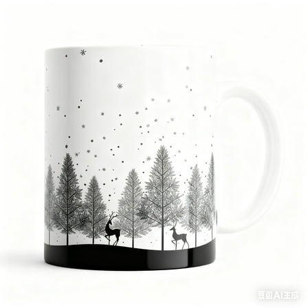 Christmas Mug Snowflake Mug 11oz Coffee Mug Ceramic Coffee Tea Cup Gift for Christmas Friends Family Home Decor