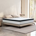 Full Size Mattress, JIAVA 12" Medium Memory Foam and Hybrid Innerspring Mattress for Adult, Pressure Relief