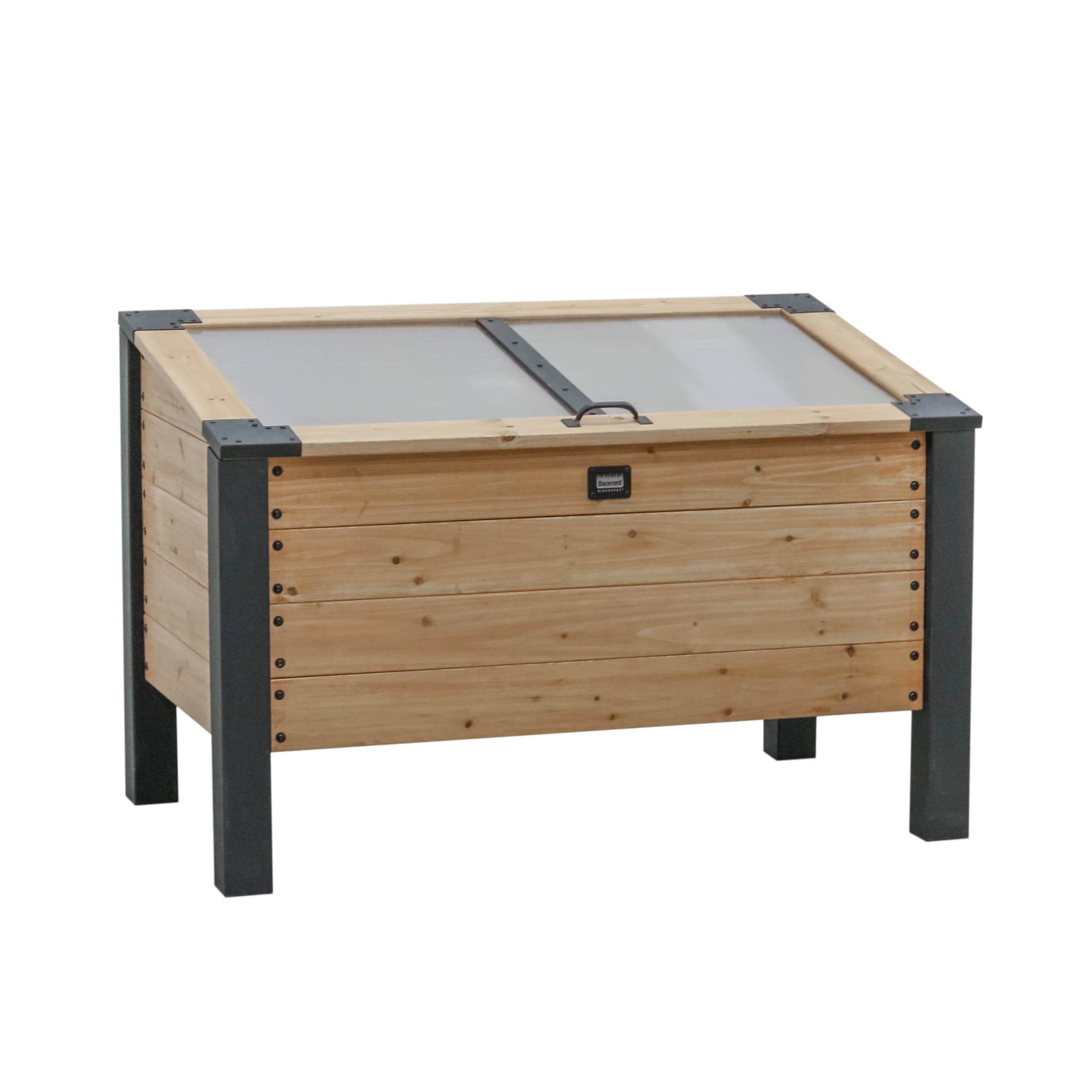 Backyard Discovery Aggie Cedar Wood Cold Frame Greenhouse - Thumbnail 2