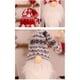 thumbnail image 5 of Bewildely Cubierta de botella de vino de felpa de Navidad sin rostro anciano tejido manga rayas sombrero de comedor decoraciones gnomos Kits de decoración para fiestas Gris blanco, 5 of 6
