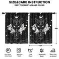 thumbnail image 2 of Blackout Kids Curtains,Black Gothic Cat Rose Moon Pattern Childrens Insulated Curtains Set Of 2,Bedroom Essentials,Toddler Room Decor 42x54in(106x137cm), 2 of 5