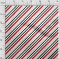 thumbnail image 2 of oneOone Popeline de Coton Sergé Tissu Blanc Rayures Matière de Robe Tissu Imprimé Tissu au Mètre 56 Pouces de Large-8ji, 2 of 4