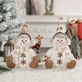 thumbnail image 2 of hengsof Snowman Christmas Decorations Indoor Snowman Figurines Decor Christmas Holiday Winter Ornament Christmas Snowman Figurines Table Decorations Gifts, 2 of 8