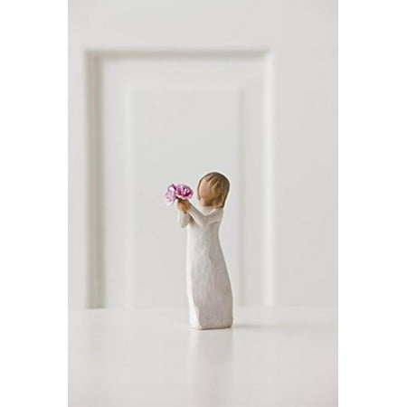 Sculpted Heart - Willow Tree hand-painted sculpted figure, Thank You