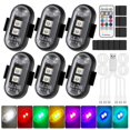 thumbnail image 1 of 6PCS Wireless LED Lights for Car with Remote Control, Wireless LED Strobe Lights 8 Colors for Car Mo, 1 of 5