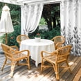 thumbnail image 4 of Outdoor Curtains for Patio Waterproof, Spring Gray Eucalyptus Outdoor Privacy Panels Grommet, Summer Botanical Leaf Country Blackout Outside Curtains for Porch/Cabana/Pergola/Gazebo 54"x108", 1 Panel, 4 of 8