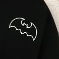 thumbnail image 6 of Toddler Kids Halloween 2Pcs Outfits Baby Bat Print Long Sleeve Sweatshirts+Drawstring Pants Autumn Winter Sets, 6 of 7