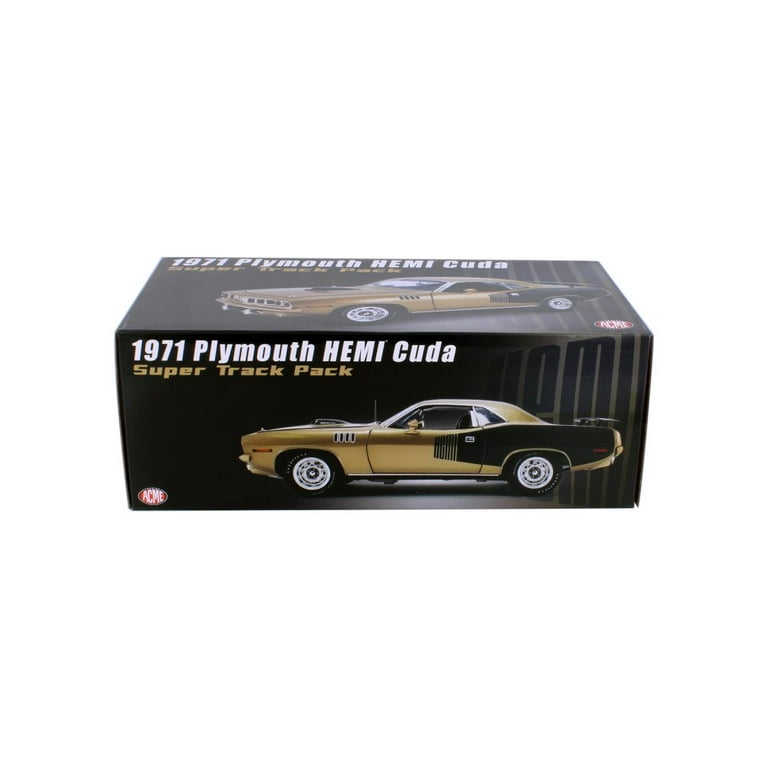 Free Shipping! 1971 Plymouth Hemi Barracuda, Gold Leaf with Black