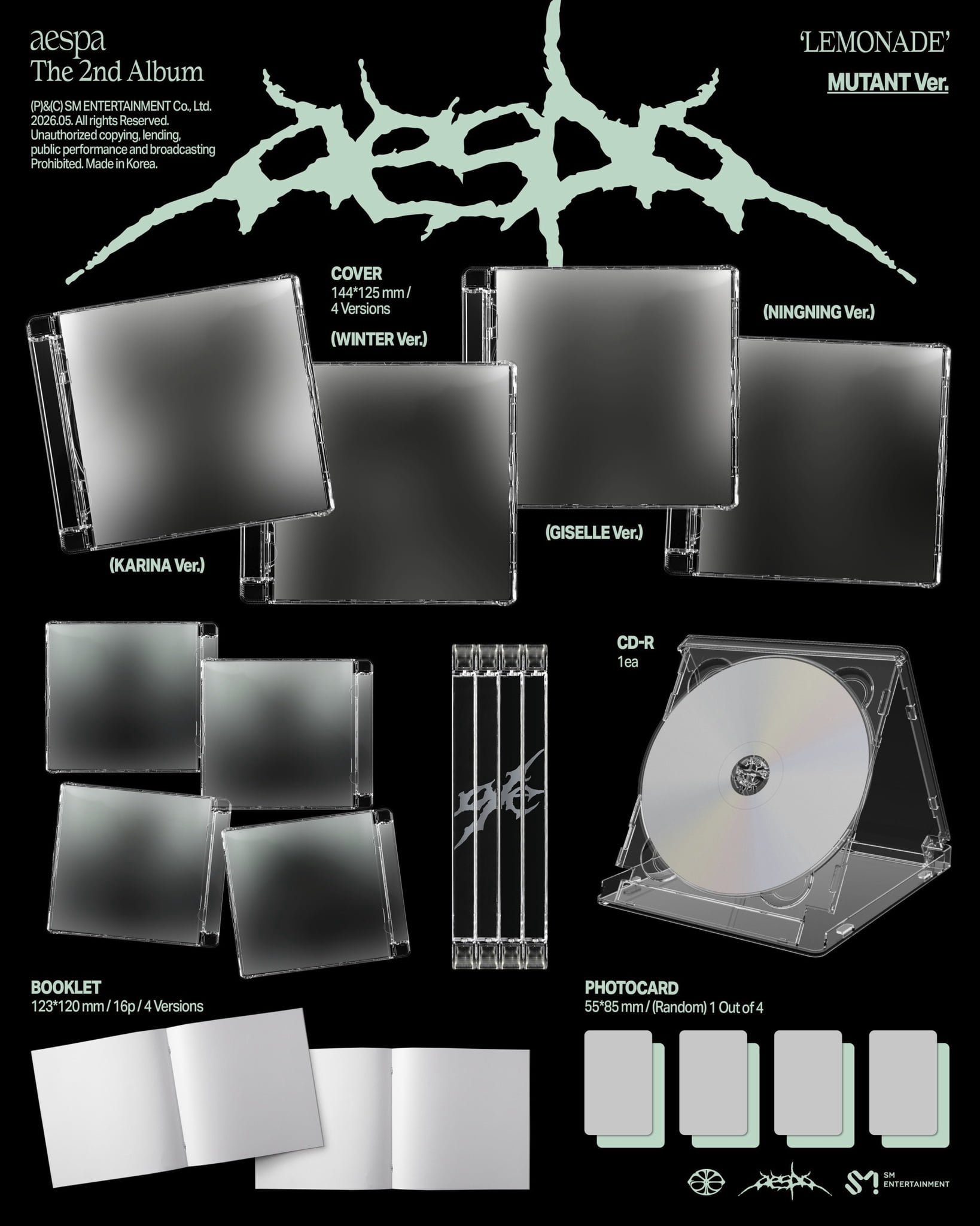 aespa - The 2nd Album 'LEMONADE' [MUTANT Ver.] - CD