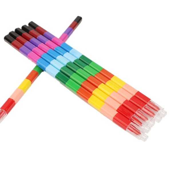 Inteprter 1 Juego de bolígrafos de grafiti creativos cuadrados 12 colores pintura arte lápiz estudiantes papelería pintura al óleo pluma para pinturas