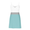 thumbnail image 7 of Bovxnpu Summer Dresses for Women, Sleeveless Mini Dress Sundresses Tank Dresses, Women Summer Casual Slim Suspender With Adjustable Buckle V-neck Jumpsuit Long Skirt, 7 of 7