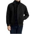 thumbnail image 7 of hotojiny Men's Fleece Jackets Winter Waterproof Full Zip Lightweight Jacket Casual Soft Warm Sherpa Lined Coats with Pockets M-3Xl, 7 of 7