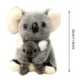 thumbnail image 3 of Plush Koala Toy Mother And Baby Design, 30Cm Height With High Elastic Pp Cotton Filling, Soft Short Plush Fabric Safe For 3+ Years Old Children, Home Decoration And Travel, 3 of 5