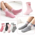 thumbnail image 6 of Non-Slip Toddler Grip Socks with Anti Skid Soles, Unisex Cotton Crew Ankle Socks for Baby Boys Girls Kids, 6 of 6